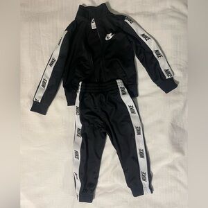 Nike Track Suit, black and white. Size 2T boys.
